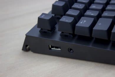 Razer BlackWidow Elite USB-Hub und Audio-Anschluss