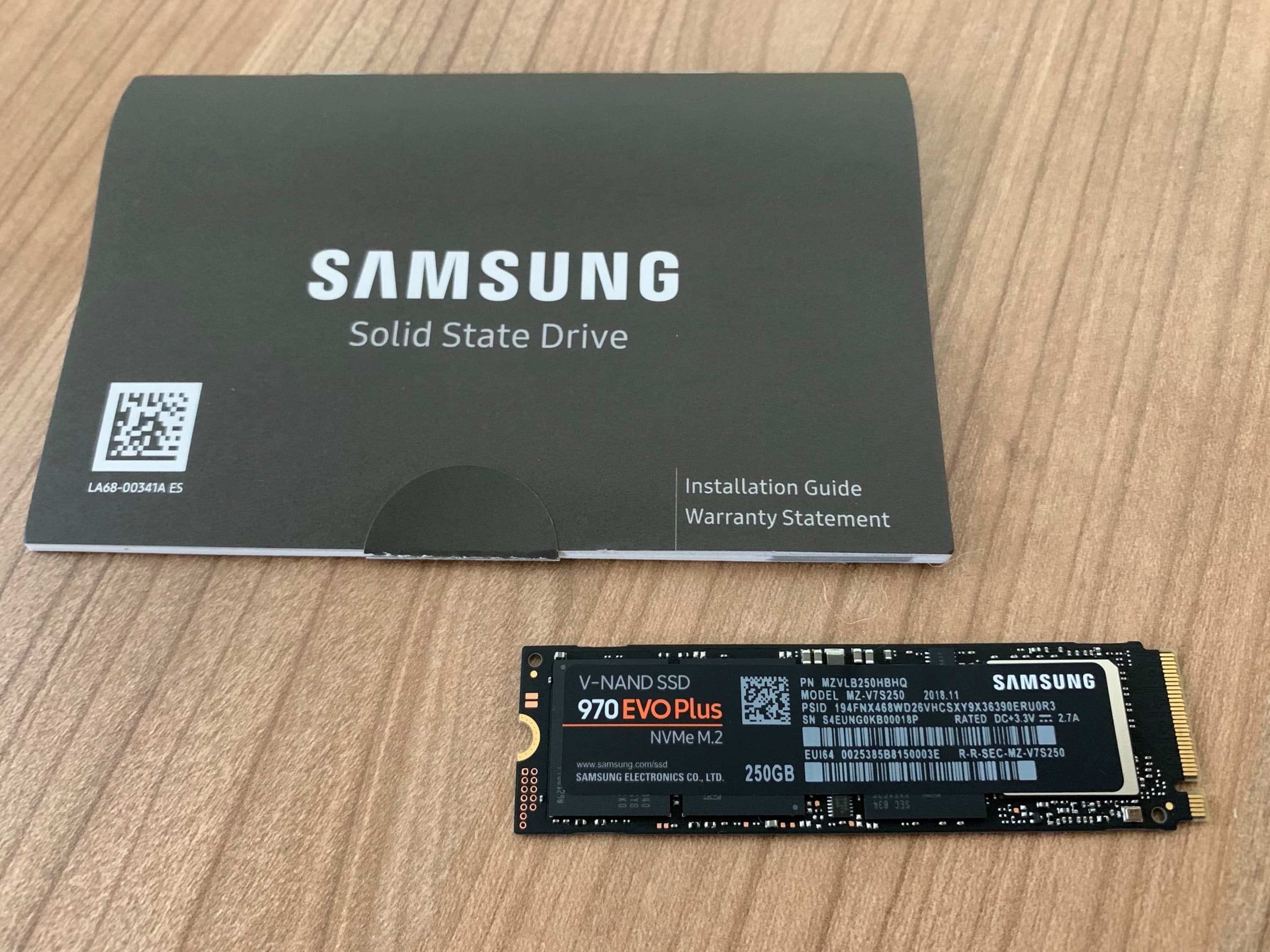 Samsung 970 Evo Plus NVMe SSD, PCIe 3.0 M.2 Typ 2280 - 500 GB