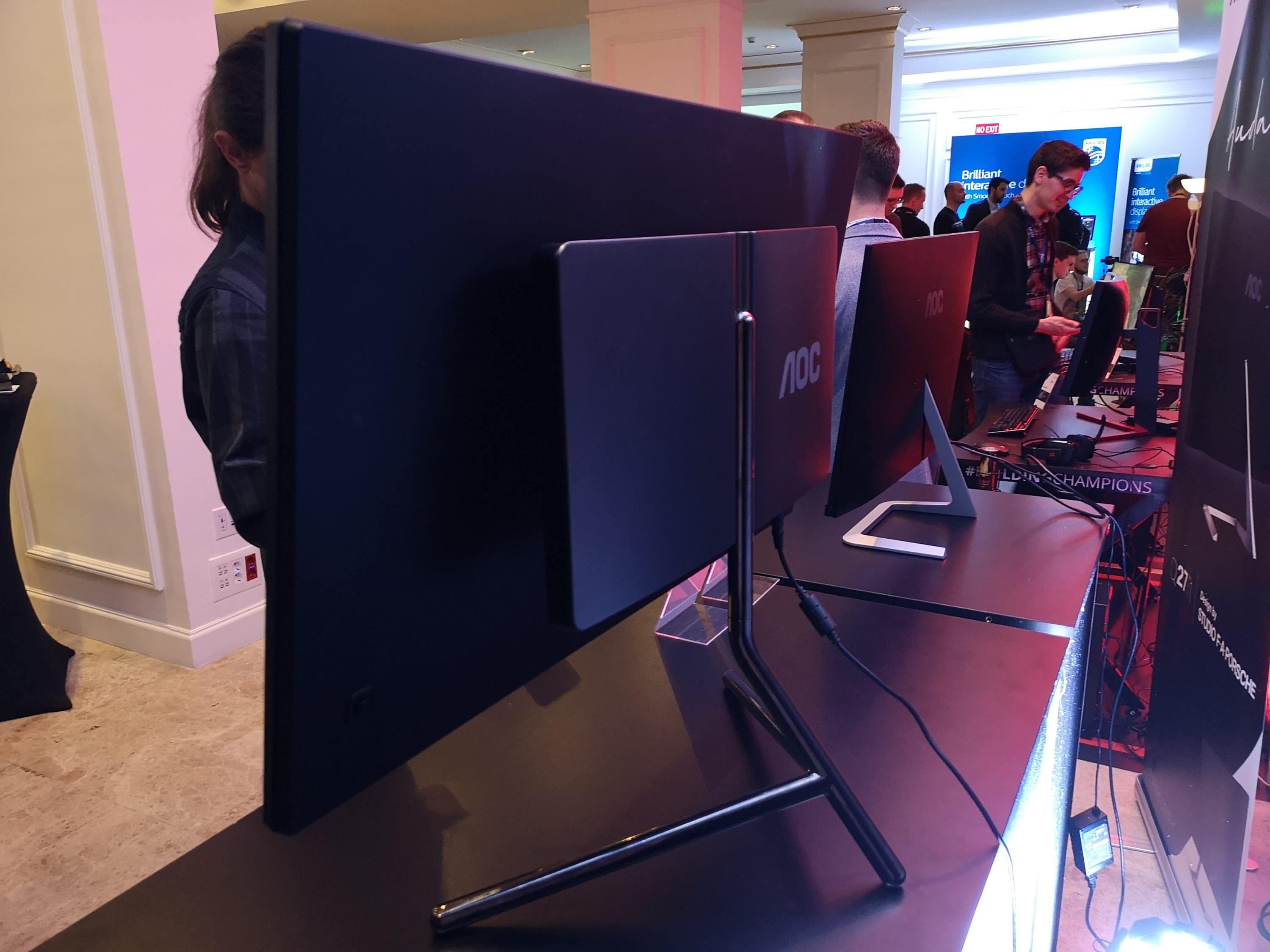 loom Usual completely AOC Shows Two Monitors in F. A. Porsche Design