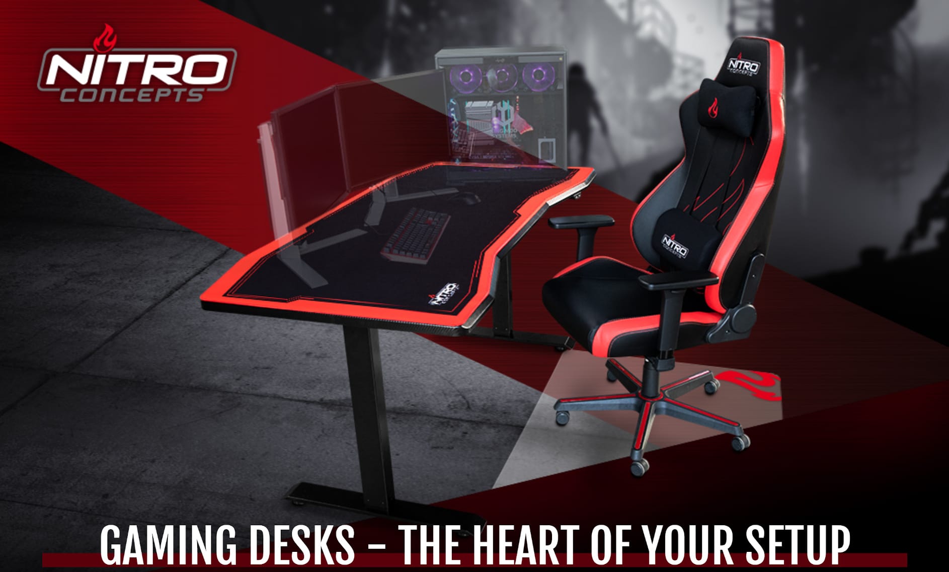 Nitro Concepts D16E - Height adjustable gaming desk under test