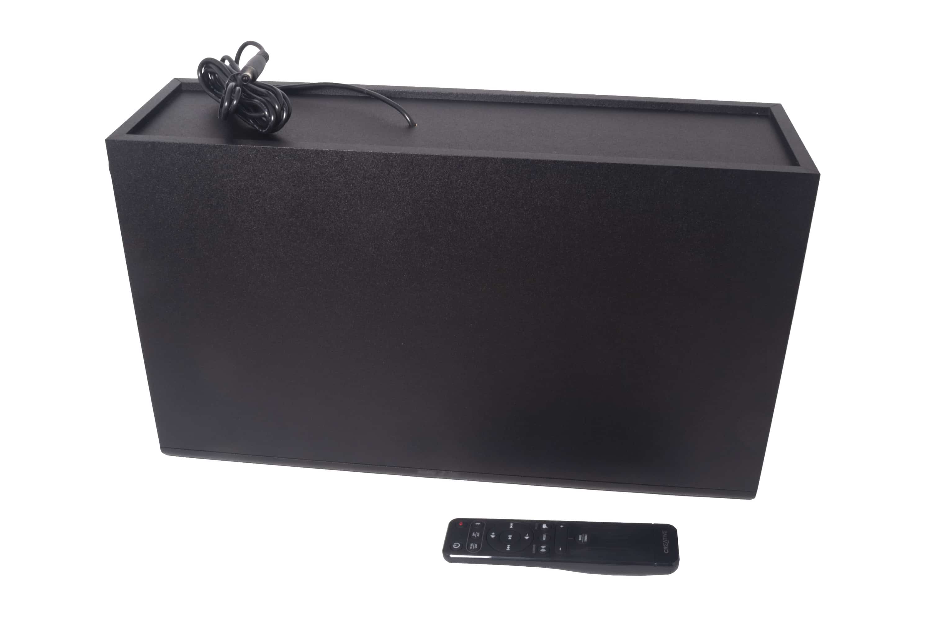 Stage - and test 2.1 in subwoofer soundbar V2 Creative from
