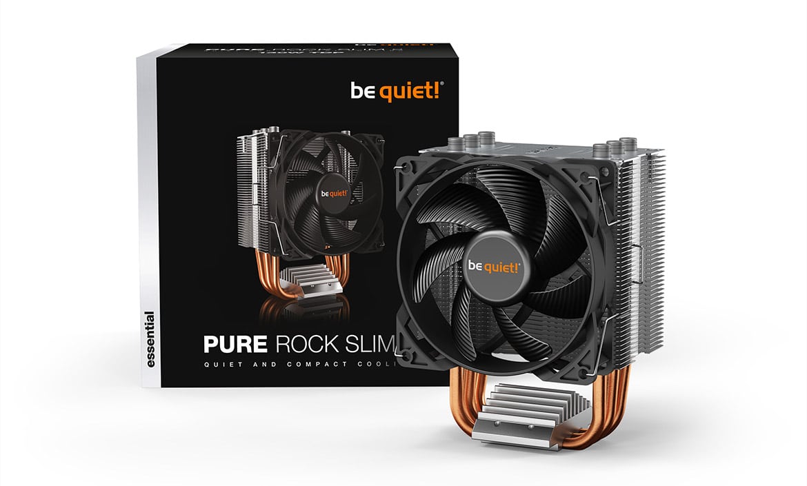 Rock be Slim test Quiet Pure CPU and 2 quiet! in cooler - from compact