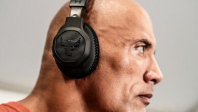 Under Armour Project Rock Over-Ear Training Headphones Dwayne "The Rock" Johnson