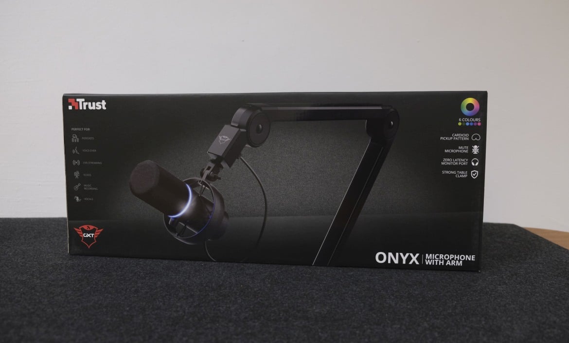 Trust GXT 255+ ONYX: USB microphone including microphone boom in test
