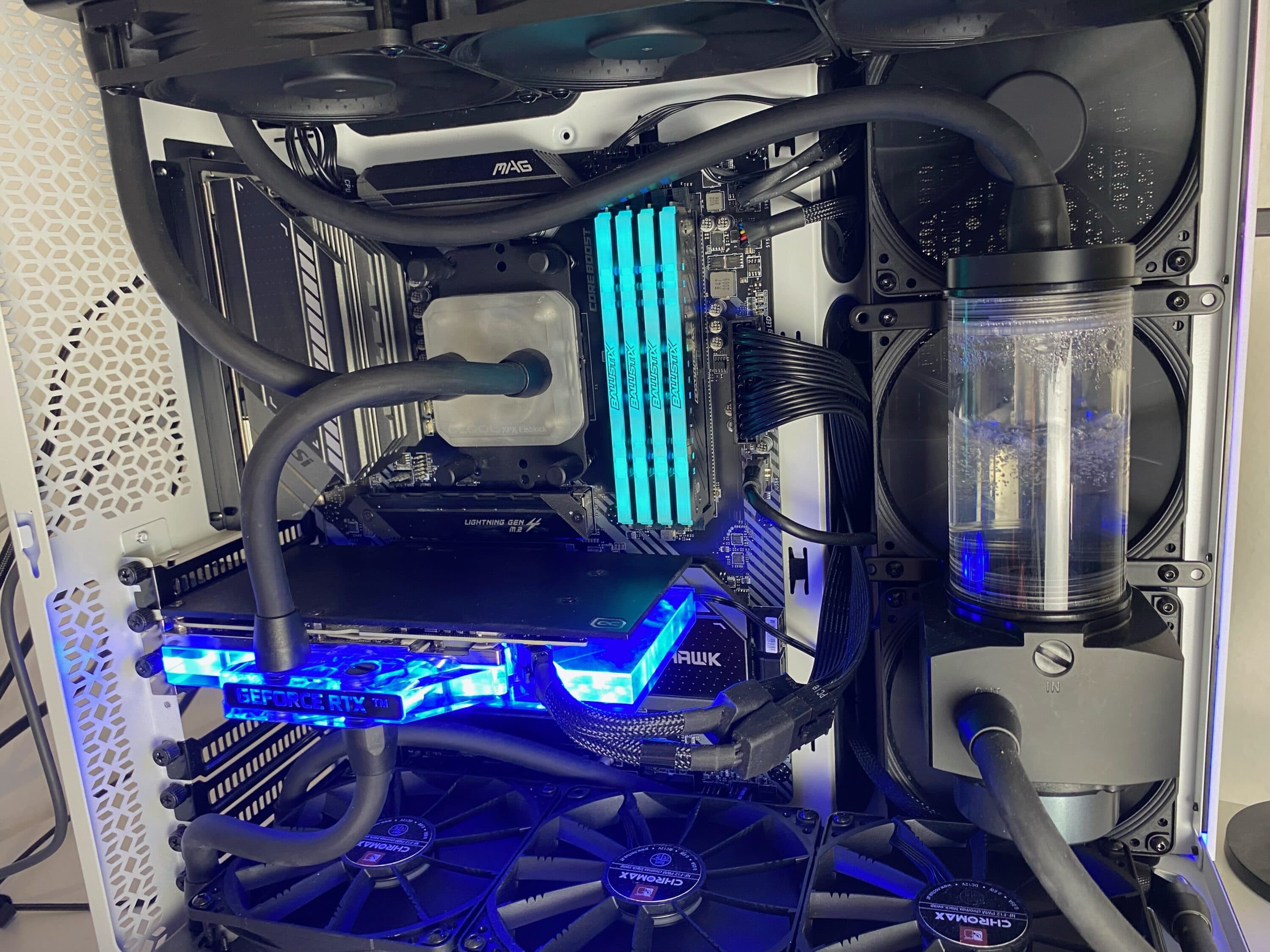 Custom watercooling system for a computer on Craiyon