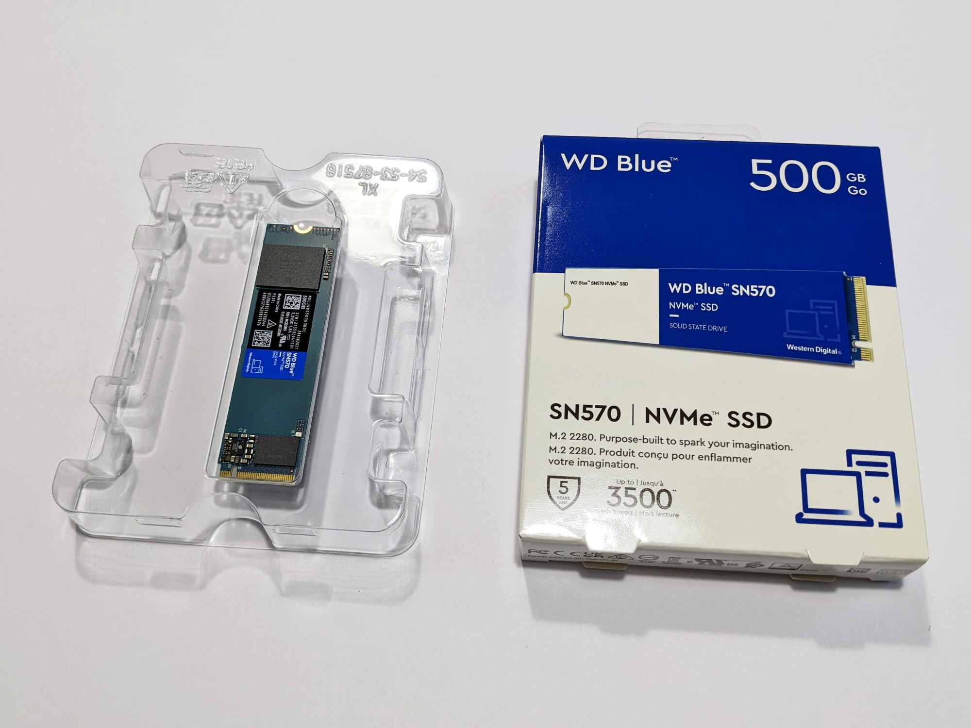 Western Digital SSD WD Blue SN570 2To PCIe 3.0 x4 NVMe 
