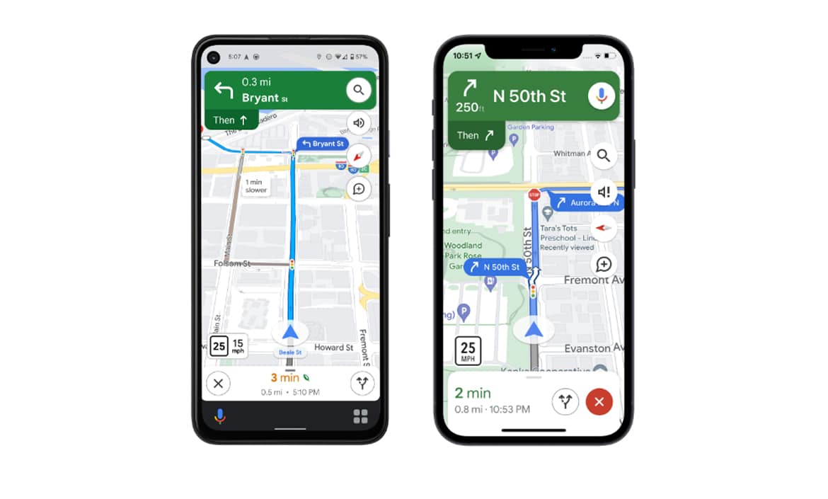 Google Maps update will also show traffic lights and stop signs in the