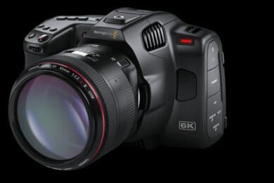 Blackmagic Pocket Cinema Camera 6K G2 with larger battery and improvements
