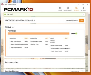 Huawei Matebook 16s PCMark10
