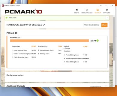 Matebook 16s PCMark