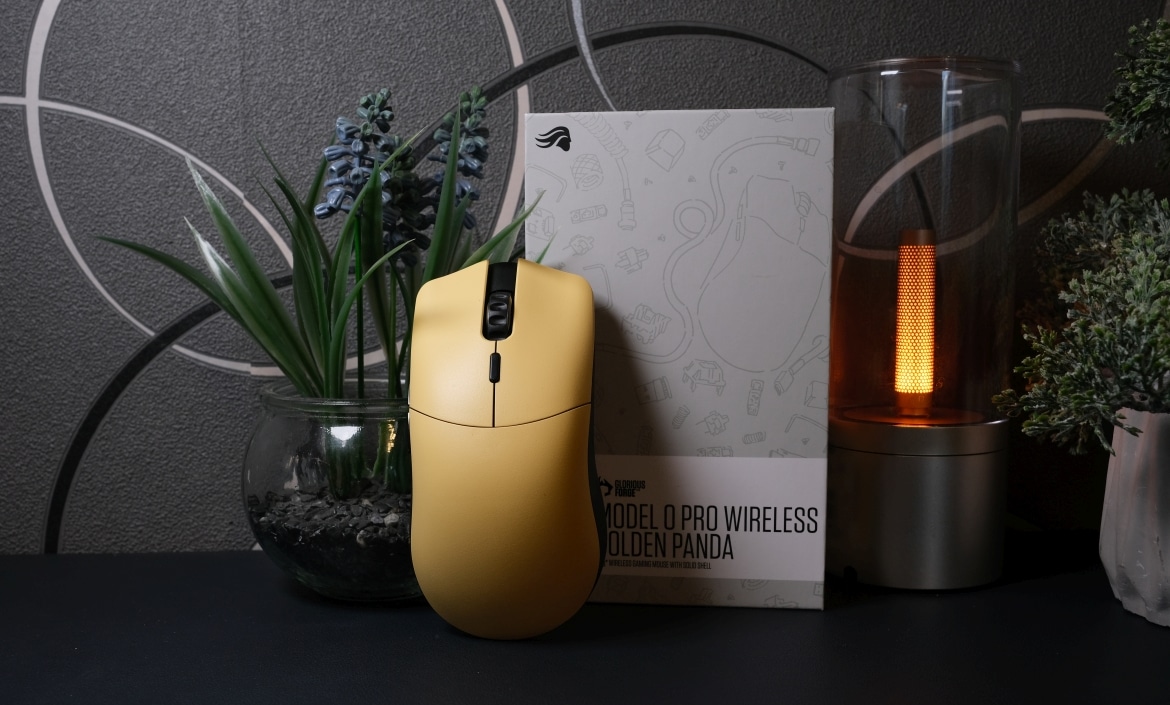 GLORIOUS Model O PRO Wireless Gaming Mouse - Golden Panda
