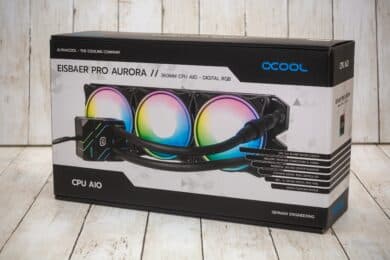 Verpackung des Alphacool Eisbaer Pro Aurora 360 CPU-Kühler