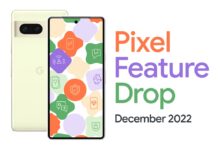 Google Pixel Feature Drop Dezember 2022