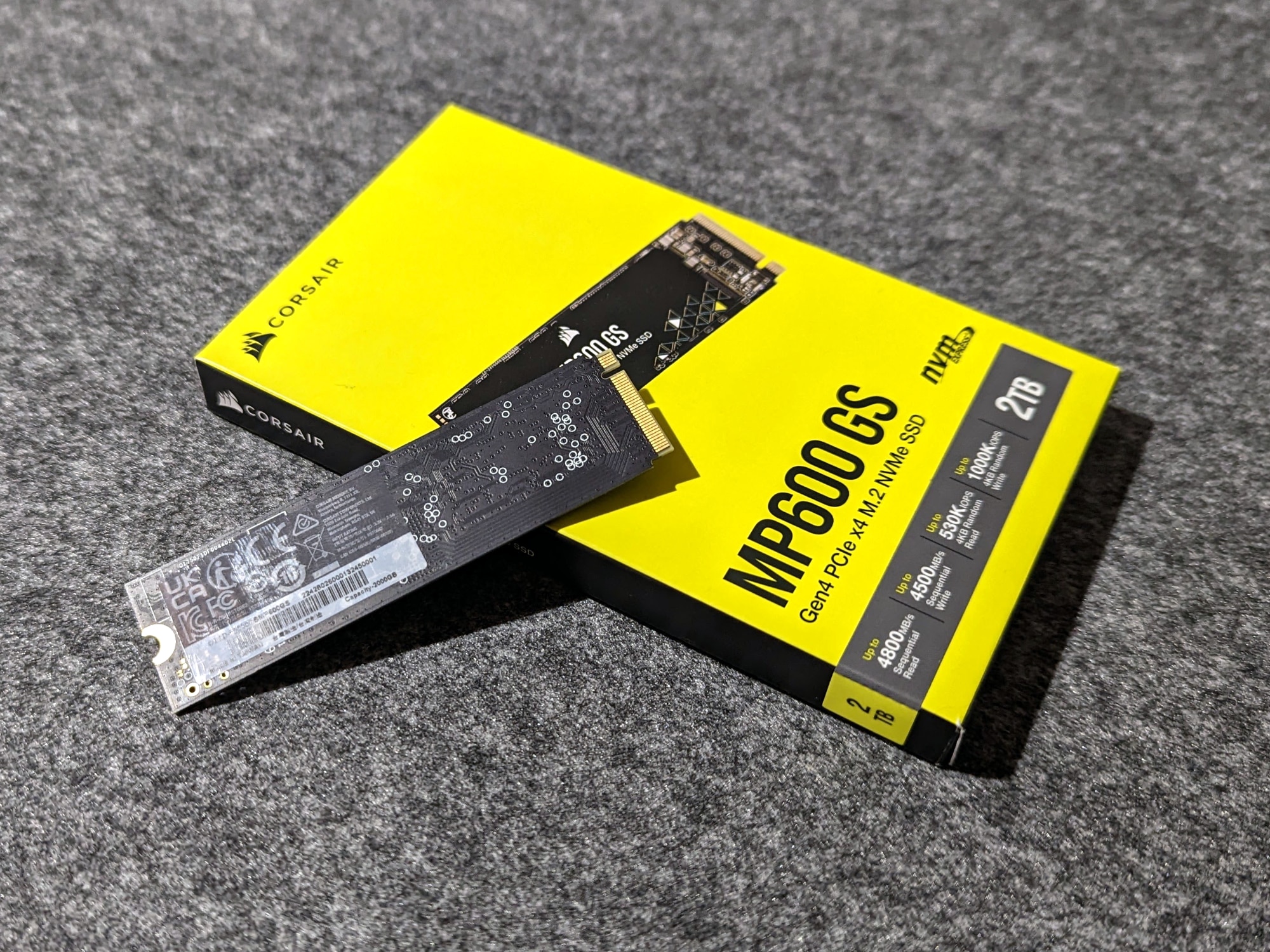 CORSAIR - Disque SSD Force Series MP600 2 To - M.2 NVMe PCIe Gen4