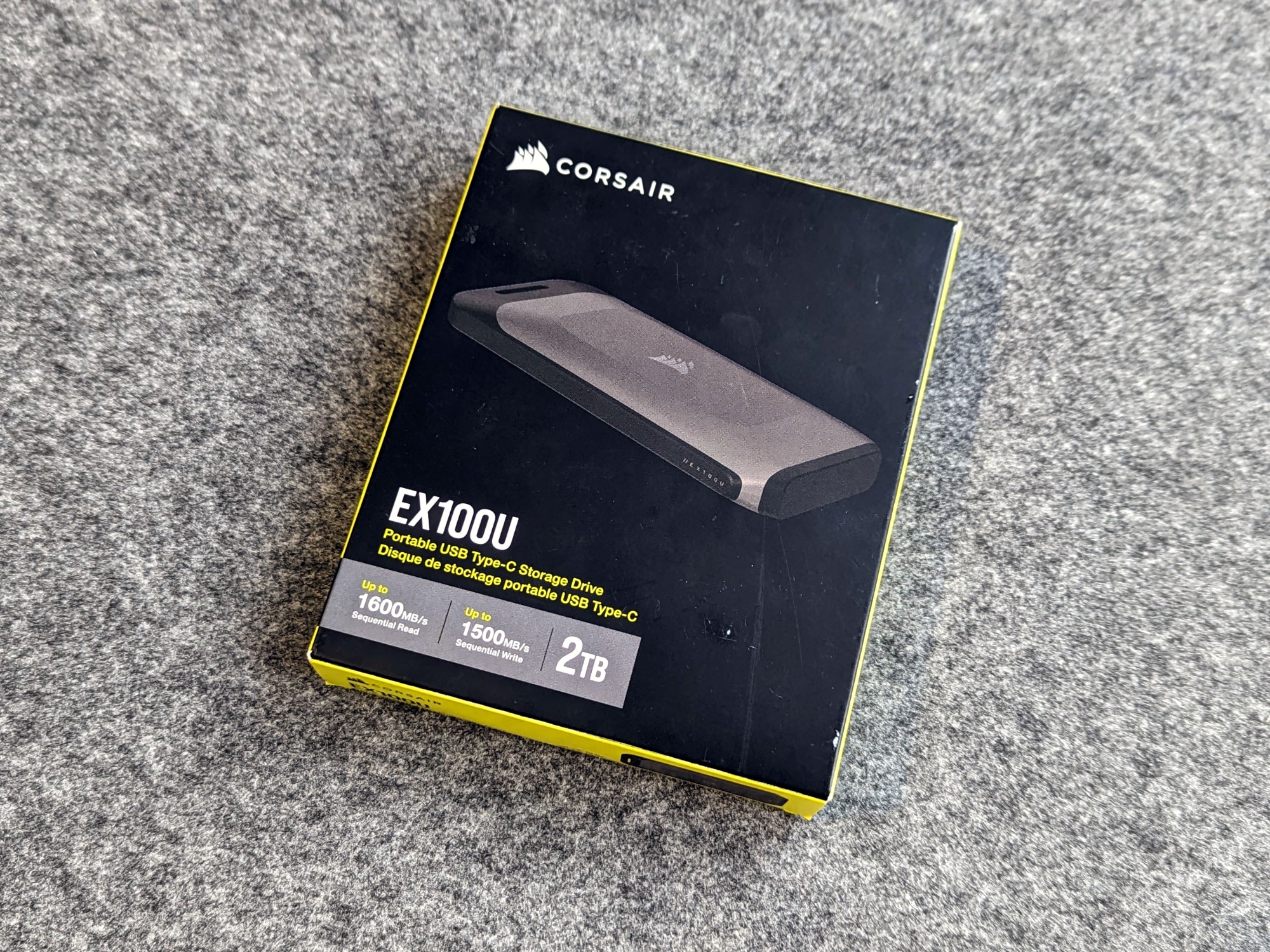 Corsair EX100U 2TB Portable USB Type-C SSD Review - ExtremeHW