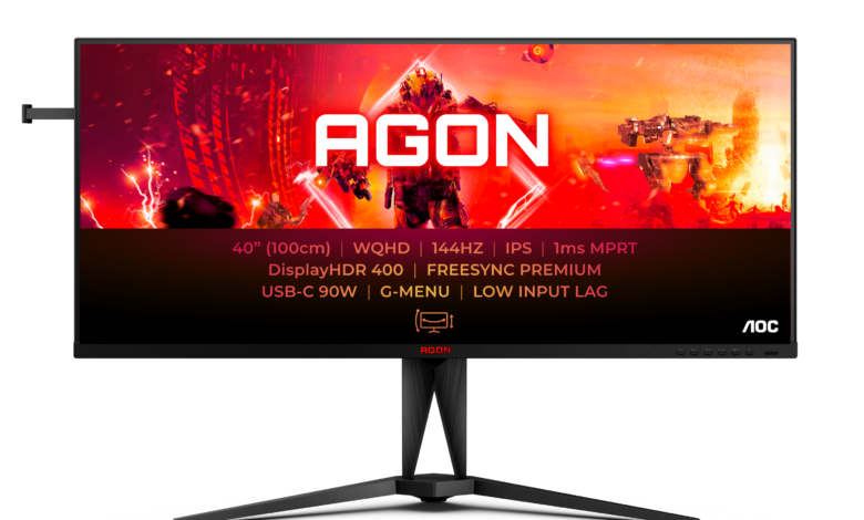 AOC unveils new 40-inch gaming monitor with 144Hz IPS panel and 90-watt  USB-C-PD