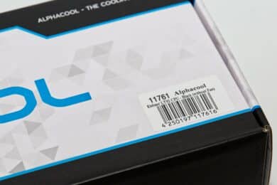 Barcode Aufkleber auf der Verpackung