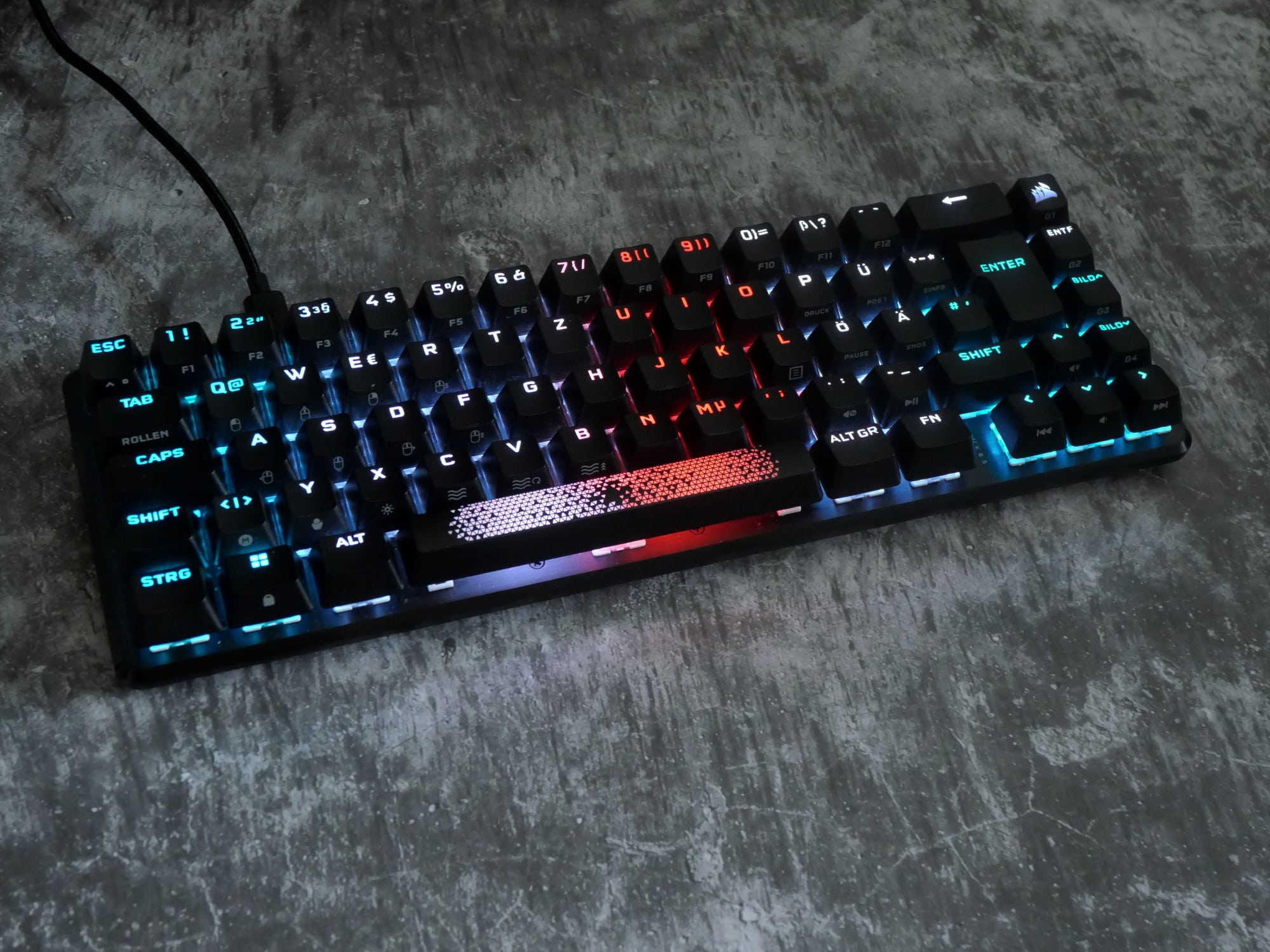 Corsair K65 Pro 65% gaming keyboard with OPX