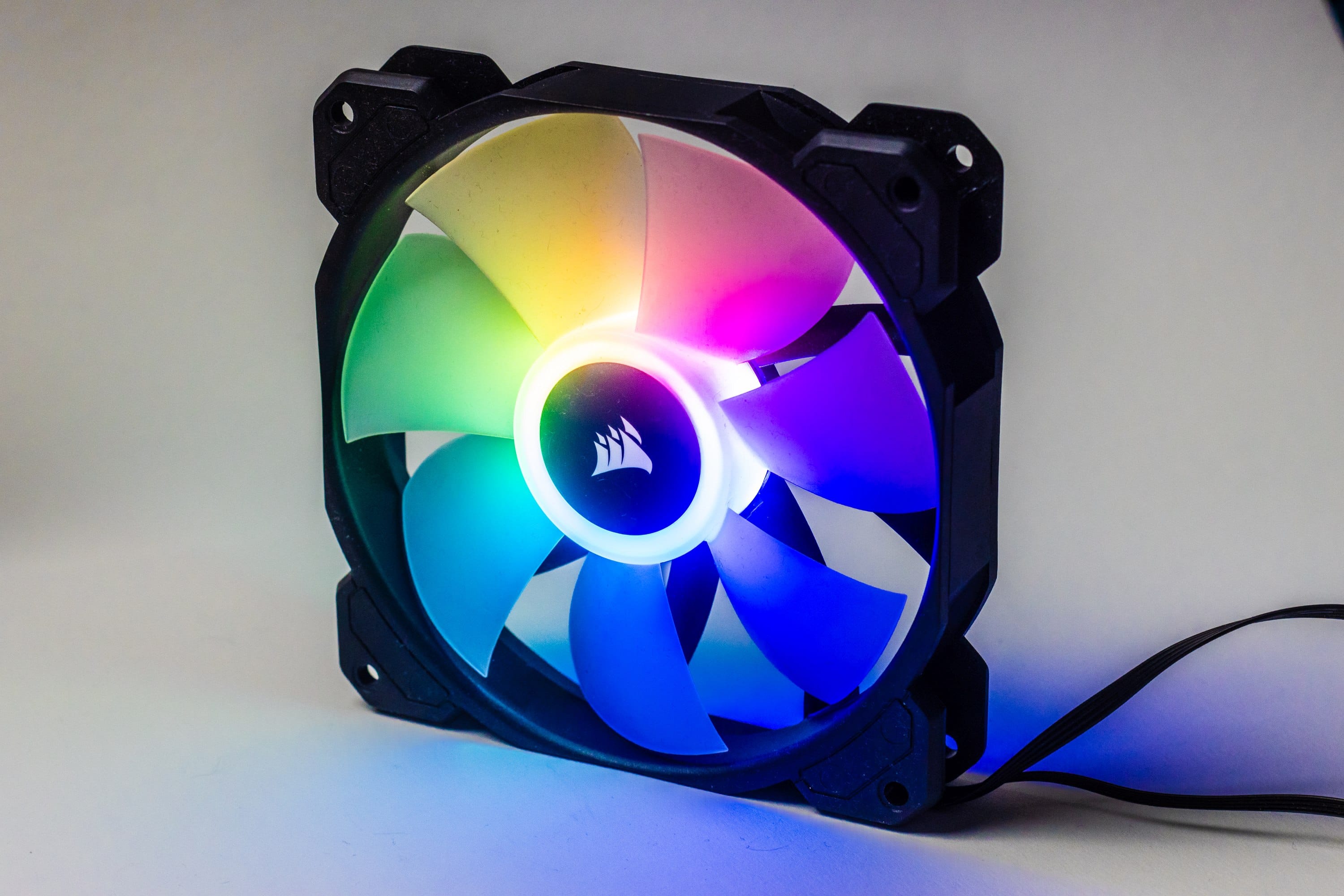 Corsair SP RGB - the Elite on! they fan pressure test put
