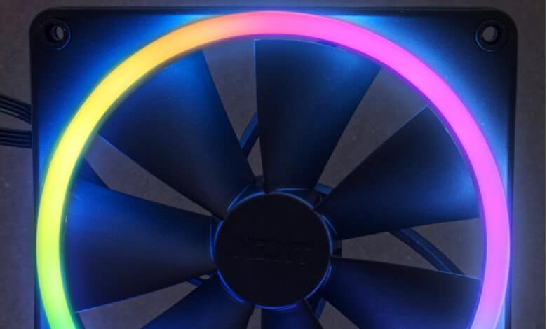 NZXT F140 RGB test