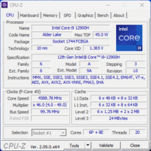 CPU-Z – CPU
