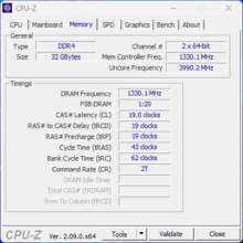 CPU-Z – Memory