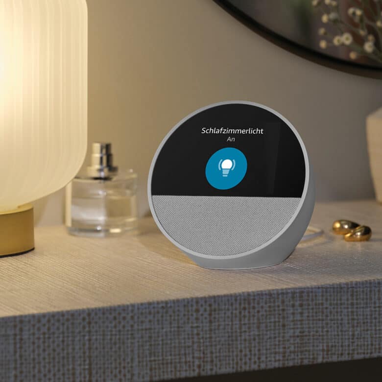 New Amazon Echo Spot (2024) Compact design and improved sound