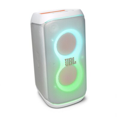 JBL PartyBox Stage 320 and Club 120 in white